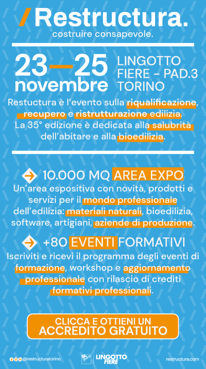 EDILBUILD PRODOTTI: Scopri Restructura Torino dal 23 al 25 novembre